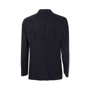 BOGLIOLI Men's Tailored Check Pattern Sport Coat Men BLUE Outerwear